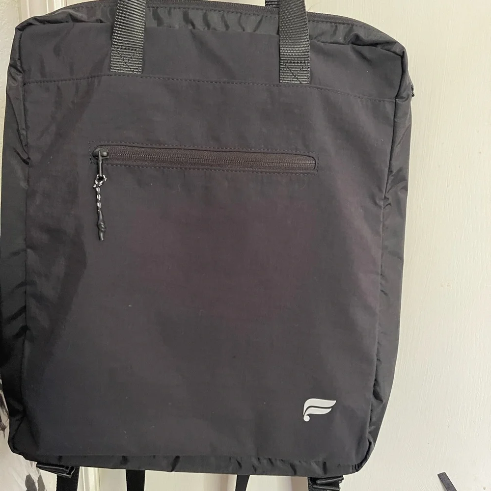 FABLETICS “commuter” Black Convertible Tote Backpack - Nylon 🎒